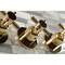 Kingston Brass Tub and Shower Faucet, Polished Brass, Wall Mount KBX8132DX - alternate 5